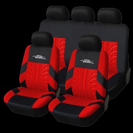 5 Seat Red Universal Classic Car Seat Covers Set with 3D Printing, Waterproof and Scratch-Resistant, Fits Most Five-Seater CarSize: 38*35*15cm, Color: Blue