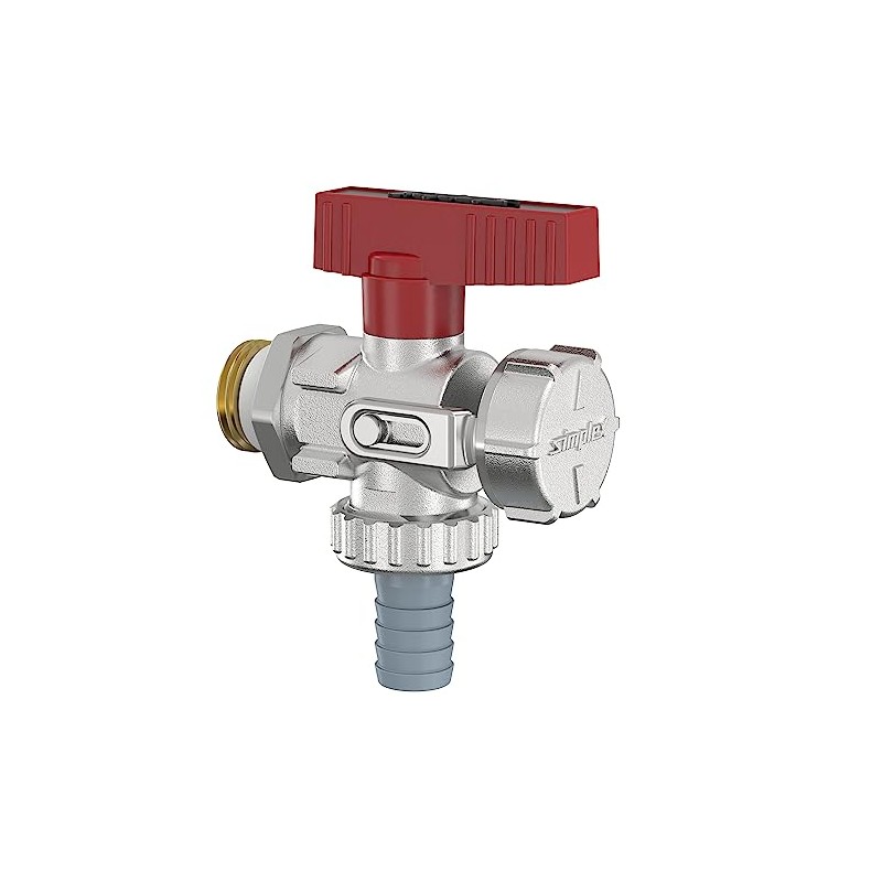 Simplex KFE Ball Valve G1/2" M x G3/4" M for