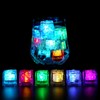 100 PCS Light Up Ice Cubes for Drinks, Multi Color