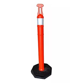 ARCA SAFETY 3 Piezas Poste Delimitador Vial Naranja 1.20 Mts