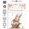 Great Granddaughter Easter Card - Bunny with Easter Eggs Design