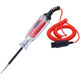 3-48V Automotive Test Light Digital Circuit Tester for Car Truck Vehicles Low Voltage Tester with Stainless Probe, Auto Electric Circuit Tester 140 Inch Extended Spring Wire
