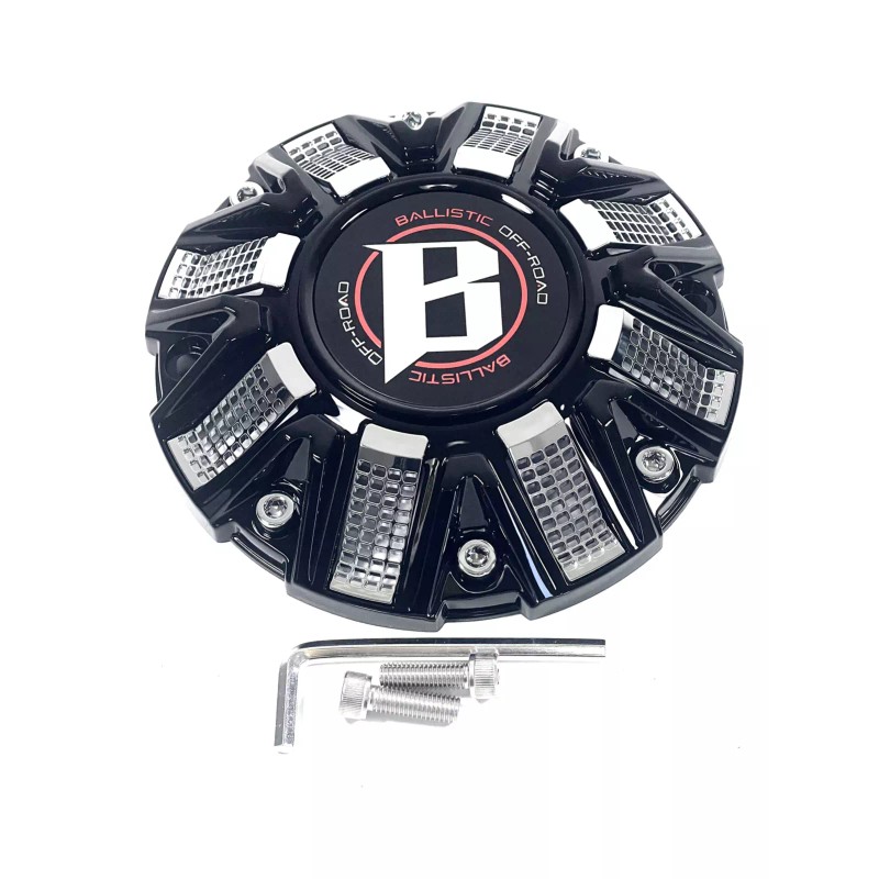Ballistic Off-Road Gloss Black Chrome Wheel Center Cap CAP OR-D2