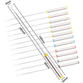12 PCS Set Fondue Forks Stainless Steel Multi-Color Fruit Fork String Tools Dessert Outdoor Barbecue Roast Meat