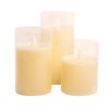 Lumabase 25403 Battery Operated Hurricane Candle with Moving Flame, Ivory