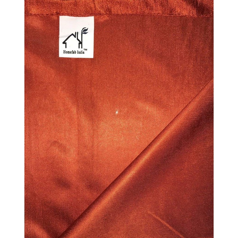 Homefab India Royal Silky Rust Window Curtain (HF050) 5X4ft(1 pc