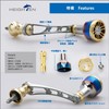 HEIGHTEN 2.2 inches (56 mm) Reel Handle Shimano Daiwa Universal
