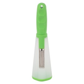 Storage Box Peeler Fruit Vegetable Peeling Tool with Slim Body for Home Kitchen Office Green 20x5cm 83g