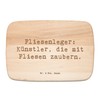 Mr. & Mrs. Panda Breakfast Board with German Text "Fliesenleger: