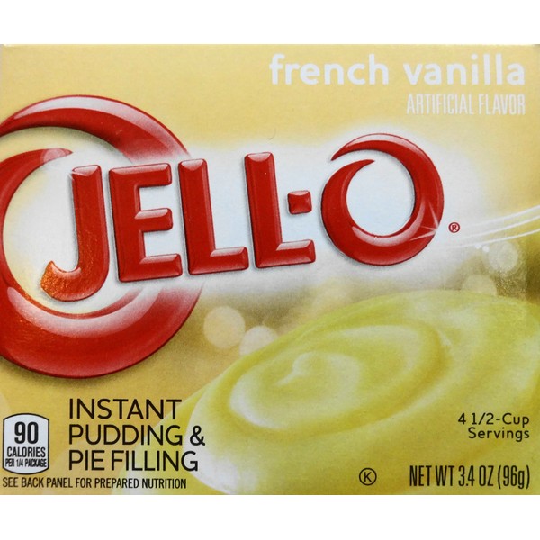 Jell-O French Vanilla Pudding , 3.4 OZ (Pack of 3)
