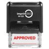 Supply360 AS-IMP1114R - Approved Stamp with by: Line, Red Ink,