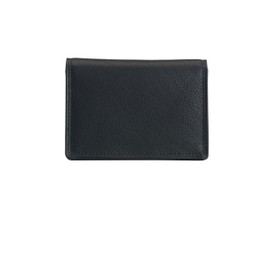 Josephine Osthoff Business Card Holder ID Card Holder Leather Women's ID Bag Men's Passport Cover RFID Protection without Coin Compartment (841), black, Card case