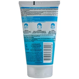 Garnier Hautklar 3 in 1 Gesichtsreinigung für unreine Haut, Reinigung, Peeling und Maske, Mit Salizylsäure und Tonerde, 1 x 150 ml (Packung mit 3)
