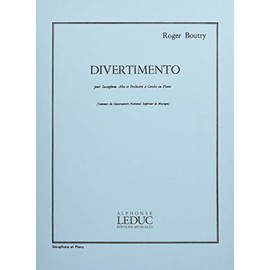 ROGER BOUTRY: DIVERTIMENTO (ALTO SAXOPHONE/PIANO)