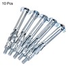 sourcing map M4x60mm Hollow Drive Wall Bolt Screws Zinc Plated