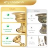 AZXTOSPEZ Gold Compote Vases for Centerpieces: Wedding Flower Vase for