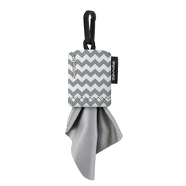 SPUDZ Classic | Microfiber Cloth Screen Cleaner and Lens Cleaner | Open Bottom | Gray Chevron | 6 x 6 Inches