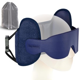 Inspireyes Travel Pillows for Airplanes, Airplane Pillow with Sleep Eye Mask, Comfortable Travel Essentials for Long Flight, Car Trip, 360° Headrest, Royal Blue