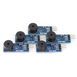 Passive Buzzer Module, Buzzer Alarm Sound Module, 5 Pcs 3.3~5V 3 Pin Control Low Level Buzzer Alarm Speaker Sound Module for Raspberry
