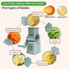 Multifunctional Vegetable Chopper Round Mandoline Slicer Kitchen Rotary Cheese Grater