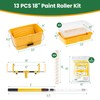 VOOMEY 13PC 18 Inch Paint Roller Kit,18"Paint Bucket and Paint