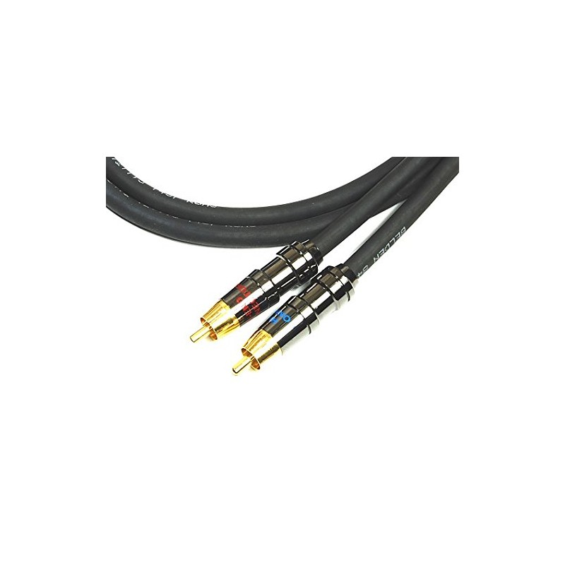 BELDEN 8412-BLACK Black RCA Cable with Plug 1.5 ft (46