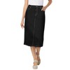 Woman Within Women's Plus Size Stretch Denim Jean Skirt -
