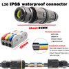 Waterproof Connector CTRICALVER 3 Pin Push Pod Terminal Block L20