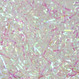 Qingchuang Glitter Shredded Tissue Paper for Gift Boxes Stuffing, 200G Hampers Filling Packaging Filler and Basket Filler, Reuseble Gift Shred for Party Easter Christmas DIY Gift (Iridescent)