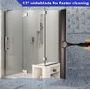 HOME SO Escobilla de ducha de 12 pulgadas en acabado
