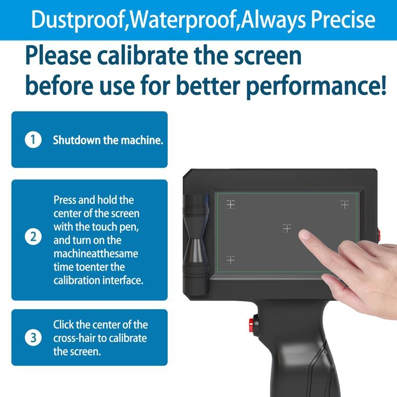 Handheld Inkjet Printer with 42ml Quick-Drying Ink Cartridge, Upgraded Handheld