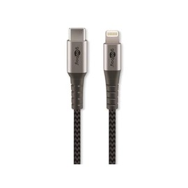 goobay Lightning USB-C Lade- und Synchronisationskabel, 0,5m