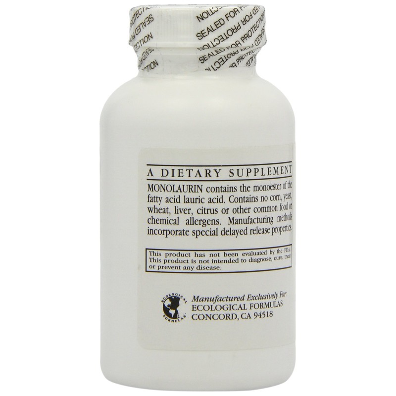 Ecological Formulas Monolaurin 600mg - 90 Capsules