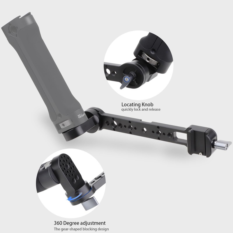 LLEFTFOTO Gimbal Handgrip Mount Extension Bracket for DJI Ronin DJI