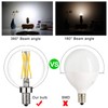 LiteHistory Dimmable e12 led Bulb g16.5 led Light Bulbs g16