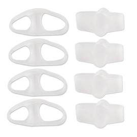 Hallux Valgus Korrektor, 10er Pack Gel Zehenspreizer mit Doppelschlaufen, Zehentrenner für Schmerzlinderung und Korrektur, Transparent, Weiches Silikon Geeignet für Männer und Frauen