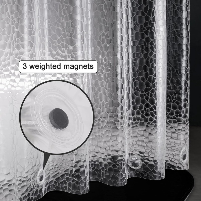 Startseite Clear Shower Curtain - 3D Effect Shower Curtains Mould
