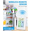Wireless Freezer Thermometer with Alarm, Temracha Upgraded Digital Fridge Thermometer