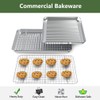 ROTTAY Baking Sheet, Half Sheet Pan with Cooling Rack Set