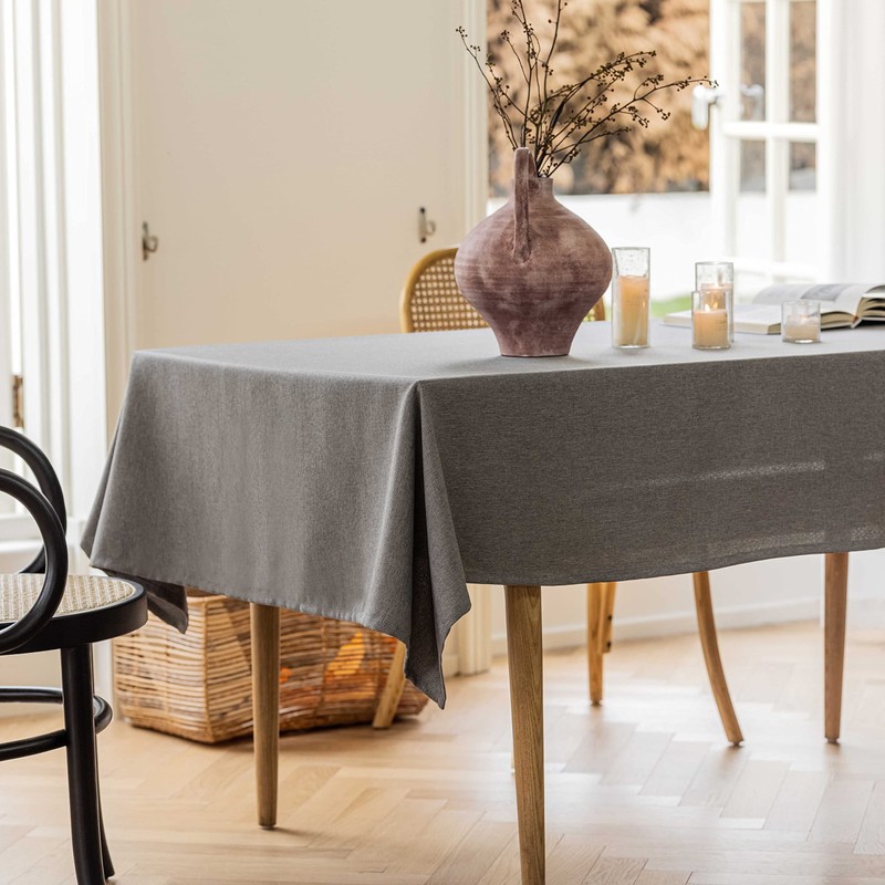 Home Brilliant Wipe Clean Table Cloth Rectangular 55x86 Inch, Water