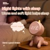 Danolt Children's Digital Alarm Clock with Light Alarm Clock Without