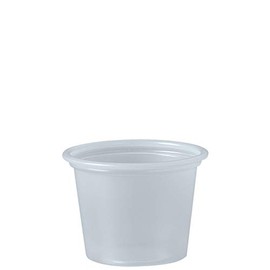Dart P100N 1 oz Translucent PS Portion Container (Case of 2500)