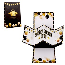 D4DREAM 2024 Graduation Cards Congrats Grads Graduation Gifts Card You Did It Graduation Pop Up Greeting Card with Envelope for High School College Graduates Preschool University Masters PhD Grads