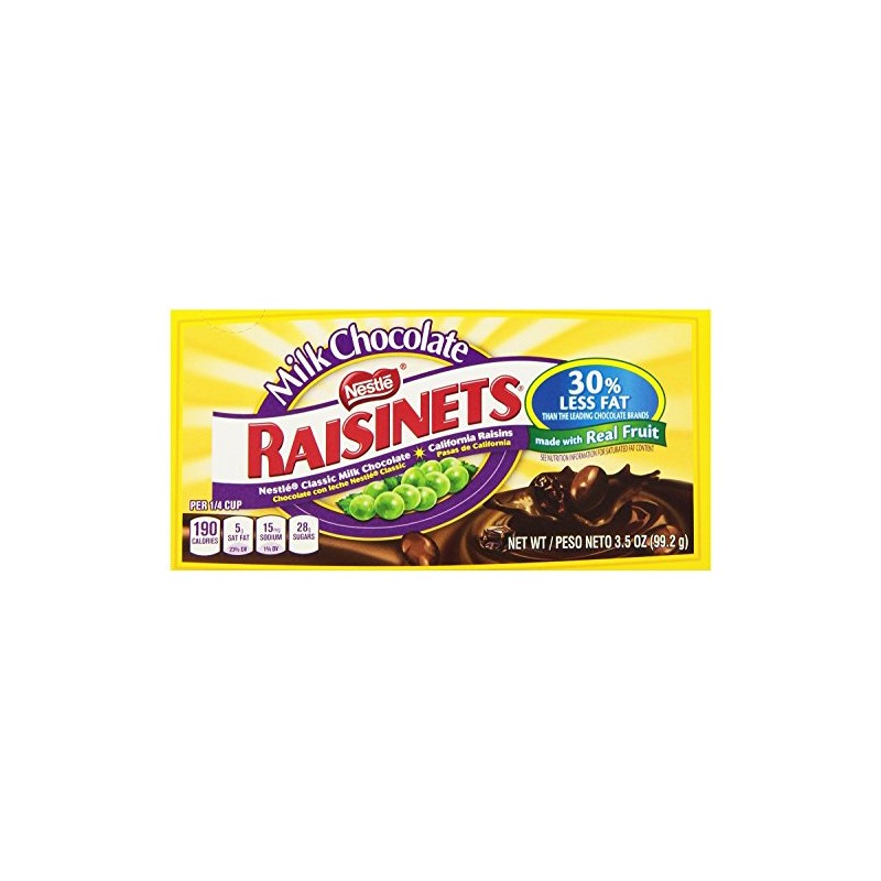 Nestle Raisinettes Box, 3.50-Ounce (Pack of 18)