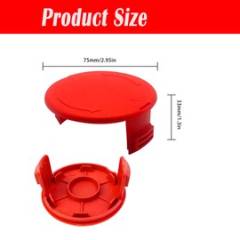 Replacement Trimmer Spool Cap Cover, Weed Eater Trimmer Spool Cap Compatible with Hyper Tough 20V Max String Trimmer HT-19-401-003-06 & HT-19-401-003-07，HT21-401-003-02,HT21-401-003-03,HT22-401-03-05