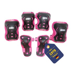 Best Sporting Protector Set HQ, Children's Knee, Elbow and Back Protection, Size XS / S M, xs/s
