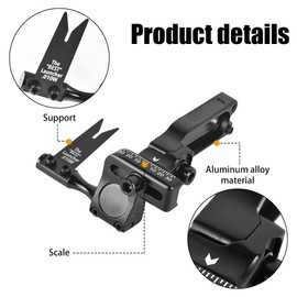 MiOYOOW Compound Bow Archery Rest, Adjustable Drop Away Arrow Rest Aluminium Alloy Recurve Fall Away Arrow Rest for Compound Bow Arrow Shooting