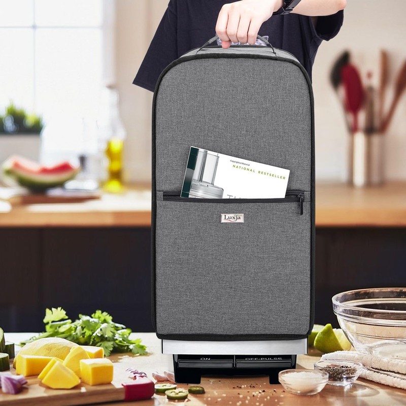 Luxja Food Processor Cover Compatible with Cuisinart and Hamilton Beach