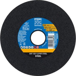 Pferd EHT1251,6A46PPSF 7680650125 A46PPS Flat Cut-Off Wheel, Multi-Colour, 125 x 16 mm