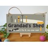The Plum Penguin Handmade Wooden Hanging Wall Plaque Grandad's Shed